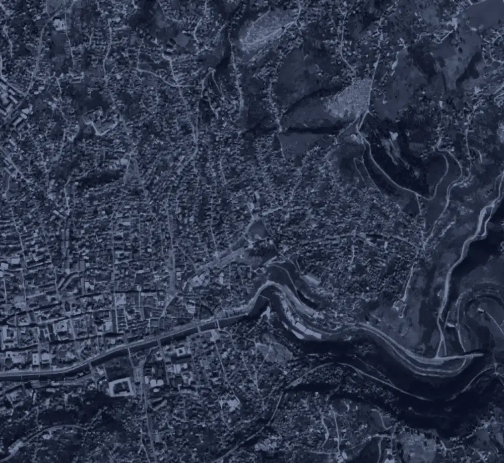 Reljefna mapa Starog grada Sarajeva s apartmanom Panorama i znamenitostima